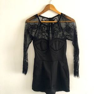 Oasap Black Lace Jumper New
